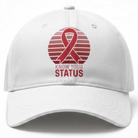 Know Your Status HIV Awareness Baseball Cap World Aids Day Gift