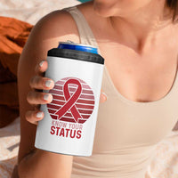 Know Your Status HIV Awareness 4 in 1 Can Cooler Tumbler World Aids Day Gift - Wonder Print Shop