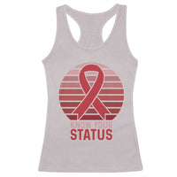 Know Your Status HIV Awareness Racerback Tank Top World Aids Day Gift - Wonder Print Shop