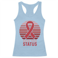 Know Your Status HIV Awareness Racerback Tank Top World Aids Day Gift - Wonder Print Shop