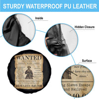 Vintage Harriet Tubman Poster Spare Tire Cover Wanted For Helping Slaves Escape - Wonder Print Shop