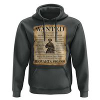 Vintage Harriet Tubman Poster Hoodie Wanted For Helping Slaves Escape - Wonder Print Shop
