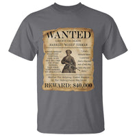 Vintage Harriet Tubman Poster T Shirt Wanted For Helping Slaves Escape - Wonder Print Shop
