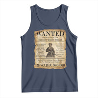 Vintage Harriet Tubman Poster Tank Top Wanted For Helping Slaves Escape - Wonder Print Shop