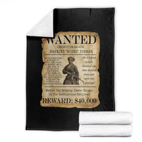 Harriet Tubman Wanted Reward Poster Throw Blanket Liberty Or Death - Wonder Print Shop