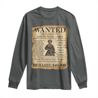 Harriet Tubman Wanted Reward Poster Long Sleeve Shirt Liberty Or Death - Wonder Print Shop
