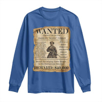 Harriet Tubman Wanted Reward Poster Long Sleeve Shirt Liberty Or Death - Wonder Print Shop
