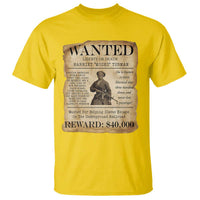 Harriet Tubman Wanted Reward Poster T Shirt Liberty Or Death - Wonder Print Shop