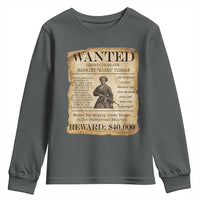 Harriet Tubman Wanted Reward Poster Youth Sweatshirt Liberty Or Death - Wonder Print Shop