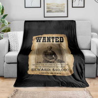 Harriet Tubman Wanted Reward Poster Throw Blanket Freedom Or Death - Wonder Print Shop