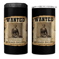 Harriet Tubman Wanted Reward Poster 4 in 1 Can Cooler Tumbler Freedom Or Death - Wonder Print Shop