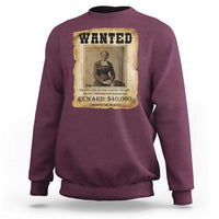 Harriet Tubman Wanted Reward Poster Sweatshirt Freedom Or Death - Wonder Print Shop