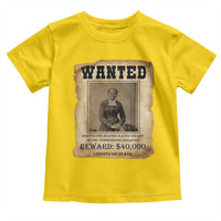 Harriet Tubman Wanted Reward Poster Toddler T Shirt Freedom Or Death - Wonder Print Shop