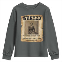 Harriet Tubman Wanted Reward Poster Youth Sweatshirt Freedom Or Death - Wonder Print Shop