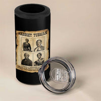 Vintage Harriet Tubman Poster 4 in 1 Can Cooler Tumbler I Freed A Thousand People - Wonder Print Shop