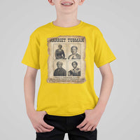 Vintage Harriet Tubman Poster T Shirt For Kid I Freed A Thousand People - Wonder Print Shop