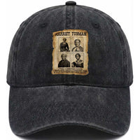 Vintage Harriet Tubman Poster Washed Cotton Baseball Cap I Freed A Thousand People