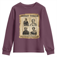 Vintage Harriet Tubman Poster Youth Sweatshirt I Freed A Thousand People - Wonder Print Shop