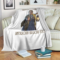 Harriet Tubman Throw Blanket Underground Railroad Hero Black History Month Gift