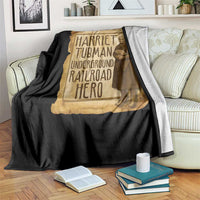 Underground Railroad Hero Harriet Tubman Throw Blanket Feminist History Gift