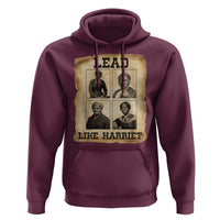 Vintage Harriet Tubman Poster Hoodie Lead Like Harriet - Wonder Print Shop