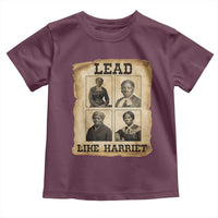 Vintage Harriet Tubman Poster Toddler T Shirt Lead Like Harriet - Wonder Print Shop
