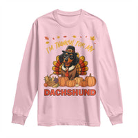 Thanksgiving Dog Long Sleeve Shirt I Am Thankful For My Dachshund - Wonder Print Shop