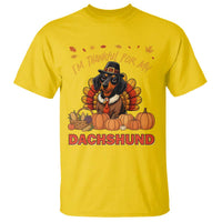 Thanksgiving Dog T Shirt I Am Thankful For My Dachshund - Wonder Print Shop