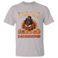 Thanksgiving Dog T Shirt I Am Thankful For My Dachshund - Wonder Print Shop