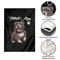 Pitbull Mom Garden Flag Cute Pitbull Puppy Dog Lovers - Wonder Print Shop