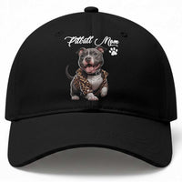Pitbull Mom Baseball Cap Cute Pitbull Puppy Dog Lovers