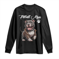 Pitbull Mom Long Sleeve Shirt Cute Pitbull Puppy Dog Lovers - Wonder Print Shop