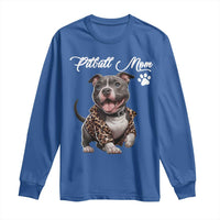 Pitbull Mom Long Sleeve Shirt Cute Pitbull Puppy Dog Lovers - Wonder Print Shop