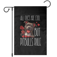 Pitbull Lover Garden Flag All Dogs Are Cool But Pitbulls Rule - Wonder Print Shop