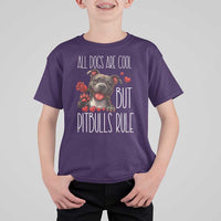 Pitbull Lover T Shirt For Kid All Dogs Are Cool But Pitbulls Rule - Wonder Print Shop