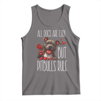 Pitbull Lover Tank Top All Dogs Are Cool But Pitbulls Rule - Wonder Print Shop