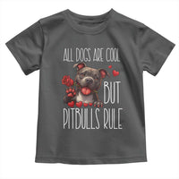 Pitbull Lover Toddler T Shirt All Dogs Are Cool But Pitbulls Rule - Wonder Print Shop