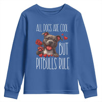 Pitbull Lover Youth Sweatshirt All Dogs Are Cool But Pitbulls Rule - Wonder Print Shop