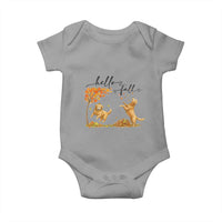 Funny Hello Fall Thanksgiving Golden Retriever Baby Onesie - Wonder Print Shop