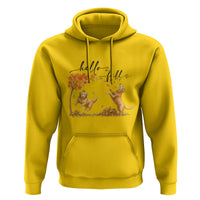 Funny Hello Fall Thanksgiving Golden Retriever Hoodie - Wonder Print Shop