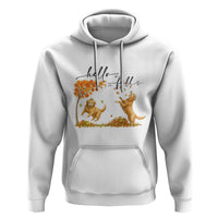 Funny Hello Fall Thanksgiving Golden Retriever Hoodie - Wonder Print Shop