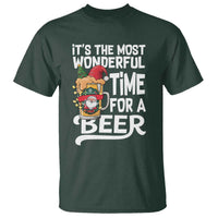 Funny Christmas Drinking T Shirt It is The Most Wonderful Time For A Beer - Wonder Print Shop