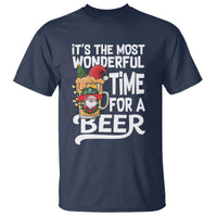 Funny Christmas Drinking T Shirt It is The Most Wonderful Time For A Beer - Wonder Print Shop