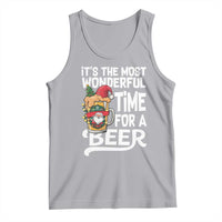 Funny Christmas Drinking Tank Top It is The Most Wonderful Time For A Beer - Wonder Print Shop