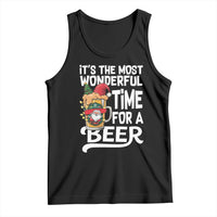 Funny Christmas Drinking Tank Top It is The Most Wonderful Time For A Beer - Wonder Print Shop
