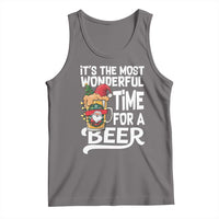 Funny Christmas Drinking Tank Top It is The Most Wonderful Time For A Beer - Wonder Print Shop