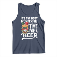 Funny Christmas Drinking Tank Top It is The Most Wonderful Time For A Beer - Wonder Print Shop