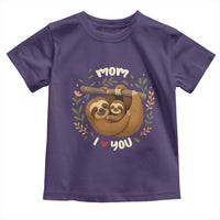 Mom I Love You Toddler T Shirt Cute Sloth Lover Mothers Day Gift - Wonder Print Shop