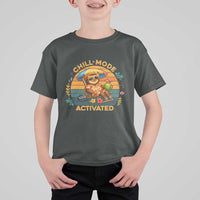 Chill Mode Activated T Shirt For Kid Funny Sloth Summer Beach Vibes - Wonder Print Shop