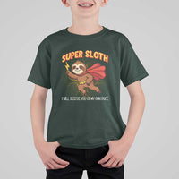 Funny Super Sloth I Will Rescue You At My Own Pace Gift T Shirt For Kid - Wonder Print Shop